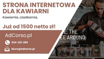 Strona internetowa dla kawiarni