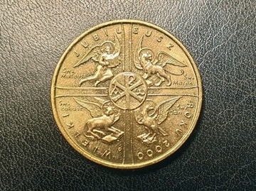 Polska Moneta 2 zł 2000 WIELKI JUBILEUSZ ROKU 2000