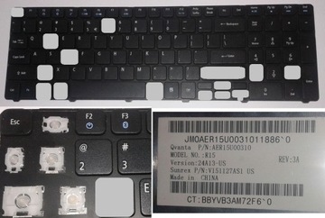 Klawisze klawisz zaczep gumka Acer Aspire 5750