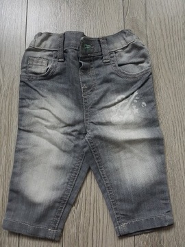 Dziewczęce jeansy F&F rozm 3-6 m-cy