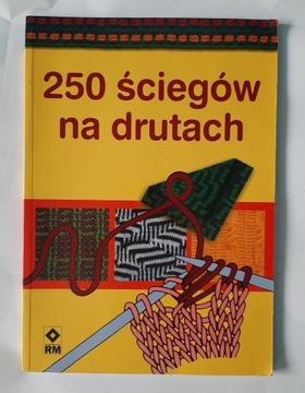 250 ściegów na drutach stan BDB 2004r