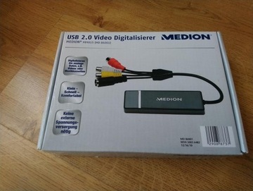Grabber rejestrator USB 2.0 Video Digitaliser Medion jak nowy