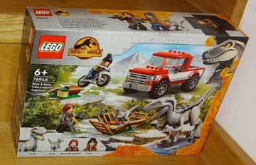 Lego schwytanie weliciraptorów Blue i Bety 76946