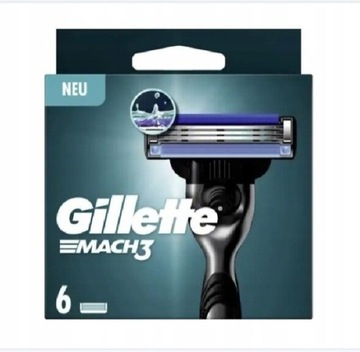 OSTRZA DO MASZYNKI GILLETTE MACH3 6 SZT.