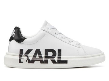 Karl Lagerfeld kids buty białe logo