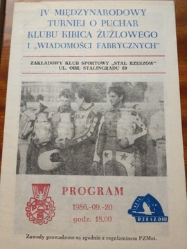 Turniej o Puchar Klubu Kibica Rzeszów 1986