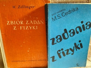 Zbiór zadań z fizyki z rozwiązaniami - 2 książki 