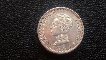 A02 Hiszpania 50 centimos 1904 Alfonso XIII