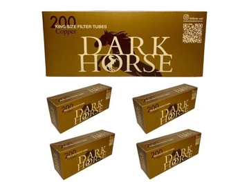 5 X DARK HORSE COPPER 200 szt GILZY BRĄZOWE  8mm