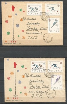 Polska FDC 1149-51a i b obieg