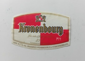 Etykieta piwa z Francji