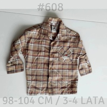 Koszula flanelowa w kratę 98-104 cm 3-4lat C&A