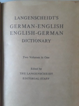 Slownik German English-Langenscheidt's