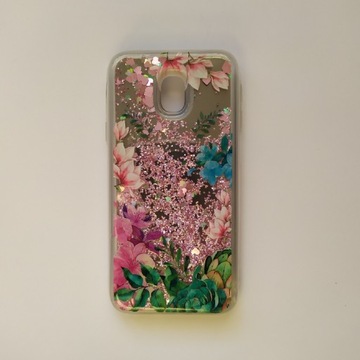 Etui nakładka różowa kwiaty Samsung J3 2017 J330