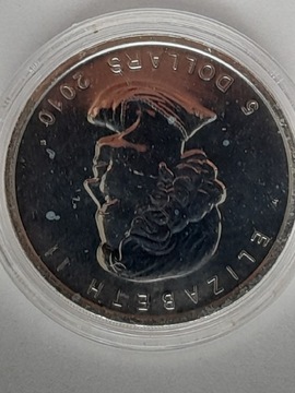 Kanadyjski Liść Klonowy 2010 1oz Maple Leaf Silver