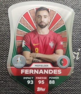 Match Attax Euro 2024 Pro Elite shield Fernandes.