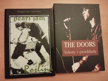 Dwie książki Pearl Jam The Doors teksty 