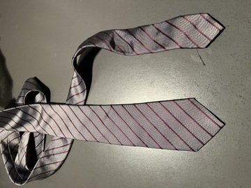 Krawat Vistula jedwab szary 6 cm