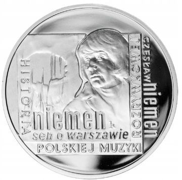 Moneta 10 zł Czesław Niemen - okrągła - 2009