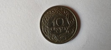 Polska 10 groszy, 1923 r., Nikiel(magnetyczna)(L1)