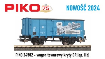 PIKO 24502 wagon kryty DR NOWOŚĆ 2024