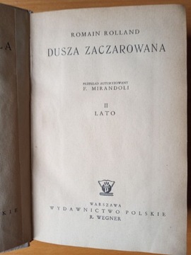 Romain Rolland "Dusza zaczarowana część II Lato"