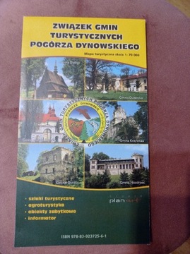 Pogórze Dynowskie mapa 