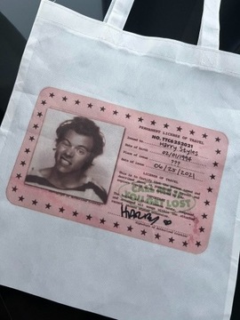 biała torba tote bag Harry Styles