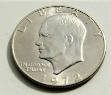 1 dolar 1972  D one dollar Eisenhower Stan !!