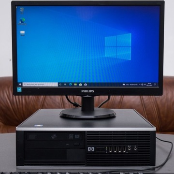 Komputer HP + monitor Philips, Win 11 Pro