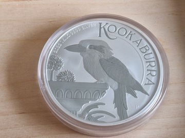 Kookaburra 2022 1kg 1000g srebrna moneta Ag srebro