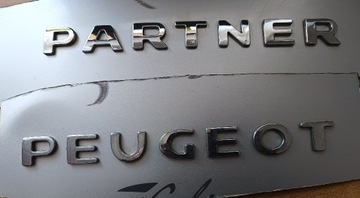 PEUGEOT PARTNER II EMBLEMAT LOGO NAPIS TYLNE DRZWI