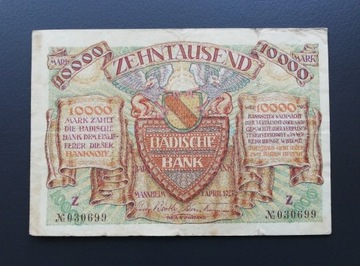 10 000 marek, 1923 rok 