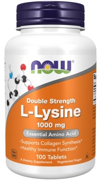 Now Foods L-Lizyna 1000 mg 100 tabl.