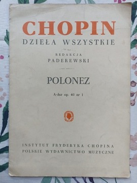 CHOPIN POLONEZ A-dur op. 40 nr 1 red. Paderewski