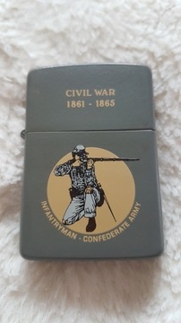 Zippo Civil War Infantrym Confederate Army 1991(1)