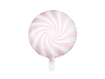 Balon foliowy, cukierek, różowy, 45 cm 