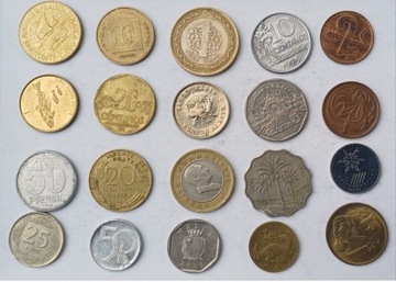 Monety ze świata - 20 sztuk każda inna (4)