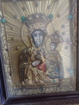 Stary obraz święty Matka Boska Częstochowska 