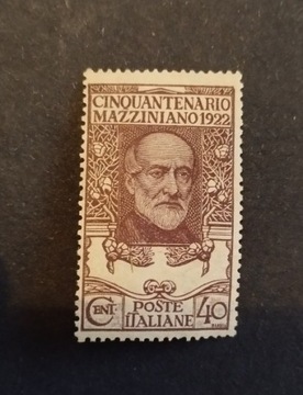 Znaczek Włochy 1922r Giuseppe Mazzini