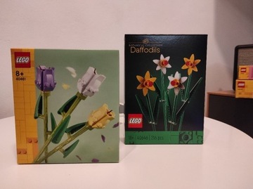 2 X LEGO KWIATY (40461 Tulipany + 40646 Żonkile)