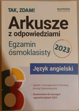 Tak zdam Arkusze egzamin ósmoklasisty J. angielski