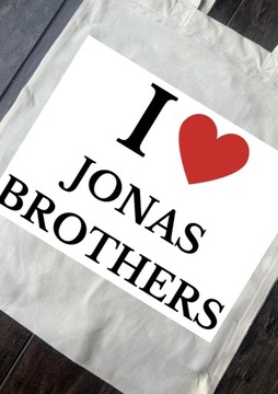 Torba tote bag jonas brothers serce heart