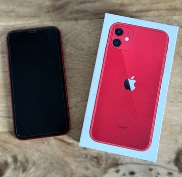 iPhone 11 Red 128 GB + etui