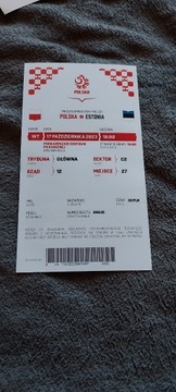 Bilet Kolekcjonerski Polska - Estonia