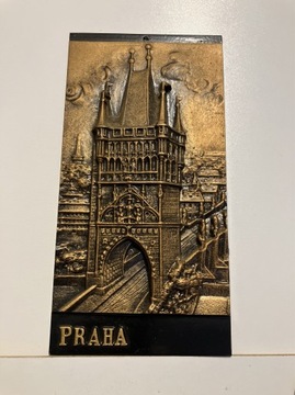 plaskorzeźba na sciane PRAGA MOST PROCHOWY PRAHA