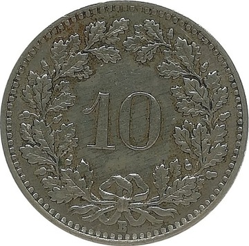 Szwajcaria 10 rappen 1962, KM#27