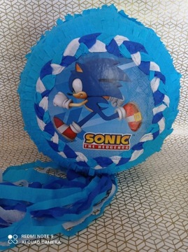 Piniata urodzinowa Sonic + kij 