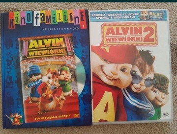Płyty DVD Alvin i wiewiórki 1,2 część 