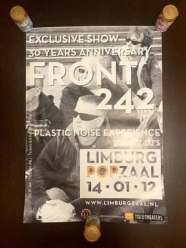 Plakat Front 242 wymiary 42 cm na 59 cm